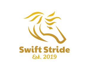 Gold Horse Stroke logo