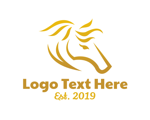 Horse Head logo example 4
