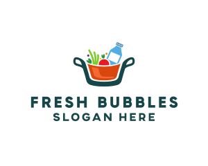 Fresh Ingredients Pot  logo design