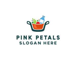 Fresh Ingredients Pot  logo design