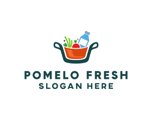 Fresh Ingredients Pot  logo design