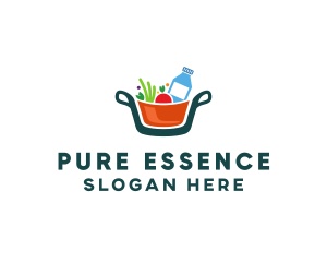 Fresh Ingredients Pot  logo design