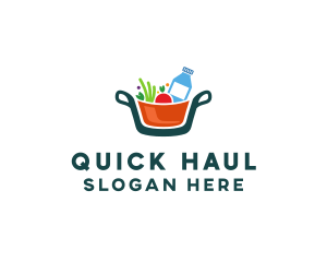 Fresh Ingredients Pot  logo design