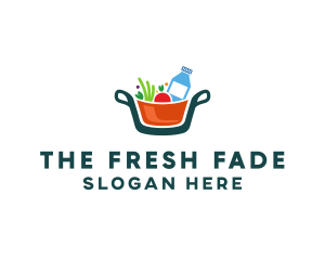 Fresh Ingredients Pot  logo design