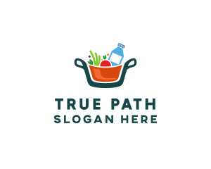 Fresh Ingredients Pot  logo design