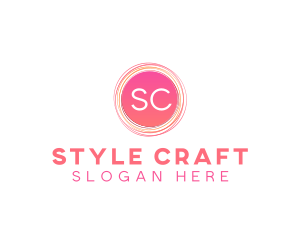 Handdrawn Scribble Craft logo design