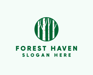 Outdoor Forest Tree  logo design