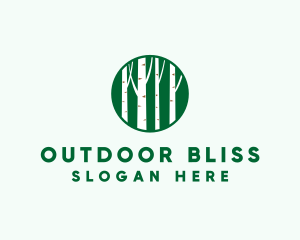 Outdoor Forest Tree  logo design