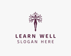 Woman Tree Wellness logo design