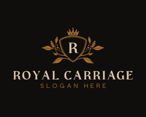 Royal Shield Crown logo design