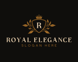 Royal Shield Crown logo design