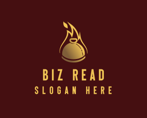 Restaurant Dining Cloche Flame logo design