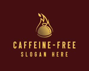 Restaurant Dining Cloche Flame logo design