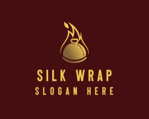 Restaurant Dining Cloche Flame logo design