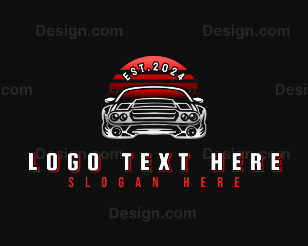 Racing Car Automotive Logo