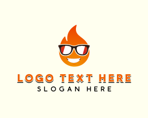 Sunglasses Hot Fire logo