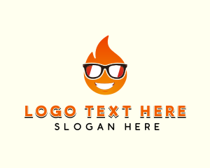 Sunglasses Hot Fire logo