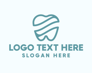 Pure - Blue Tooth Waves logo design