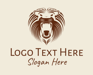 Roar - Angry Lion Roar logo design
