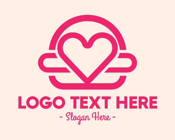 Love Heart logo example 1