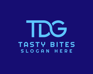 Blue Letter TDG Tech Monogram logo
