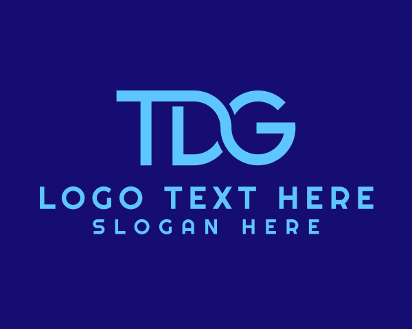 Blue Letter TDG Tech Monogram logo