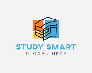 Education Study Book logo design