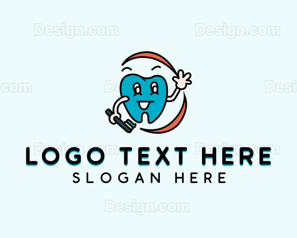 Dental Care Toothbrush Logo