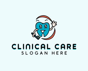 Dental Care Toothbrush logo design