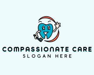 Dental Care Toothbrush logo design