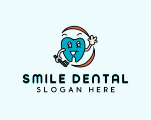 Dental Care Toothbrush logo design