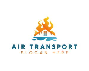 HVAC Air Conditioning Heating logo design