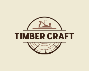 Wood Carpentry Planer logo design