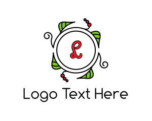 Fresh Wreath Lettermark  Logo