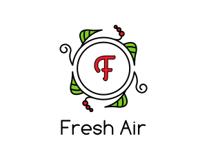 Fresh Wreath Lettermark  logo design