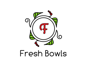 Fresh Wreath Lettermark  logo design