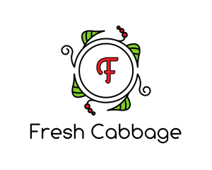 Fresh Wreath Lettermark  logo design