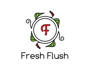 Fresh Wreath Lettermark  logo design