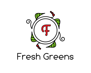 Fresh Wreath Lettermark  logo design