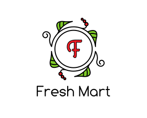 Fresh Wreath Lettermark  logo design