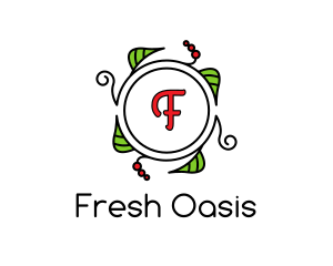 Fresh Wreath Lettermark  logo design