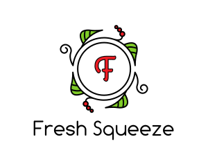 Fresh Wreath Lettermark  logo design