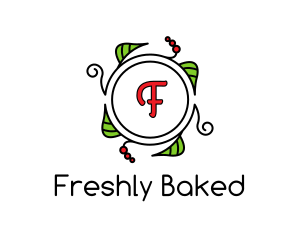 Fresh Wreath Lettermark  logo design