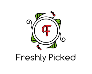 Fresh Wreath Lettermark  logo design