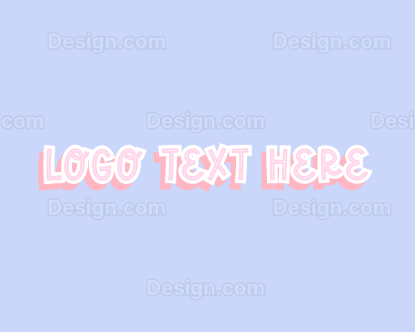 Cute Playful Pastel Logo