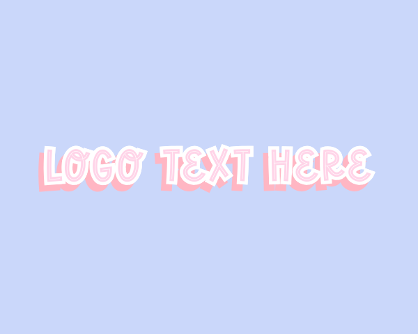 Cute Playful Pastel logo