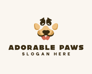 Dog Paw Puppy logo design