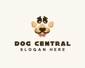 Dog Paw Puppy logo design