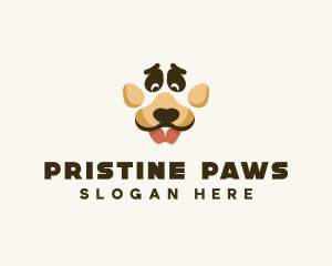 Dog Paw Puppy logo design