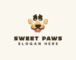 Dog Paw Puppy logo design